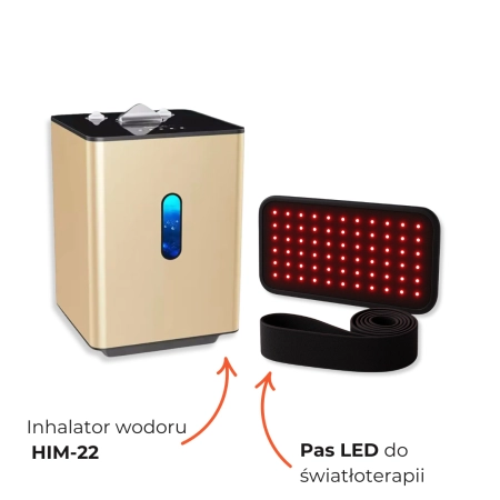 Zestaw oas LED i inhalator wodoru HIM-22